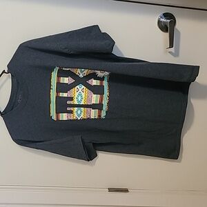 Girlie Girl Gray Graphic Short Sleeve XL Tee Women's Pre-Owned Outdoors‎ Casual